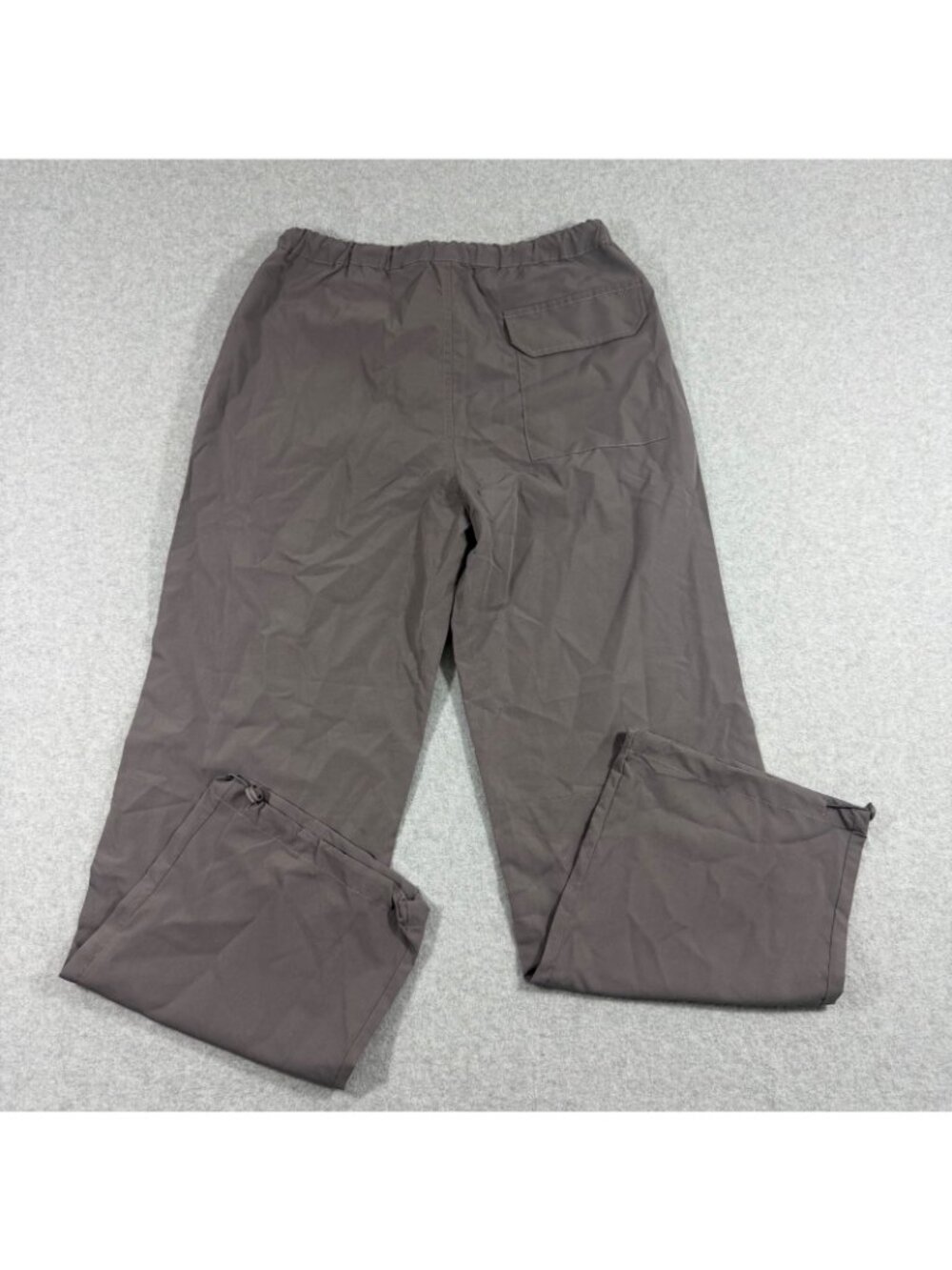 NVFelix Women’s Parachute Pants XL Gray Wide Leg Drawstring Utility NWT - Picture 3 of 9